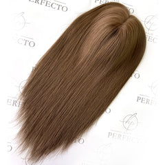 Hair Toppers 18'' #4 6''*7'' - Hair Topper Mono Wefted Base | Hairperfecto