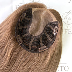 Hair Toppers 18'' #4 6''*7'' - Hair Topper Mono Wefted Base | Hairperfecto