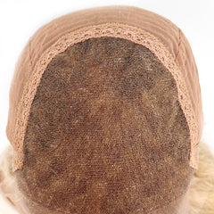 24 Inch Lace Wig Ash Blonde Money Piece Hair Wigs -Jessica | Hairperfecto