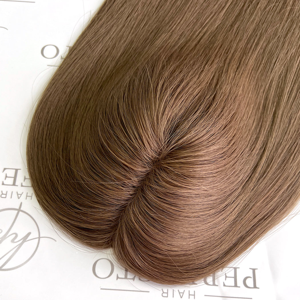 Hair Toppers 18'' #4 6''*7'' - Hair Topper Mono Wefted Base | Hairperfecto