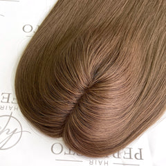 Hair Toppers 18'' #4 6''*7'' - Hair Topper Mono Wefted Base | Hairperfecto