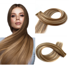 Genius Hair Wefts - 100% Remy Weft Hair Extensions #T8A/P8A/1001| Hairperfecto