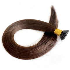 Micro Bead Fusion I Tip Extensions Dark Brown #2 | Hairperfecto