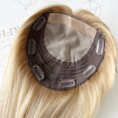 Best Human Hair Toppers For Hair Loss 6*6 Silk Base -Aura
