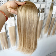 Best Human Hair Toppers For Hair Loss 6*6 Silk Base -Aura