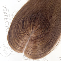 Female Hair Toppers 5''*6'' Mono Base Dark Brown Hair Toppers