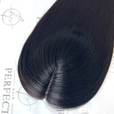 Natural Black Human Hair Toppers 5"x6" Human Hair Wiglets