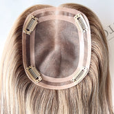Human Hair Toppers For Thinning Hair 5X6 16Inch Mono Base Hair