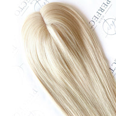 Hair Toppers for Thin Hair |5* 6" Platinum Blonde Hair Toppers