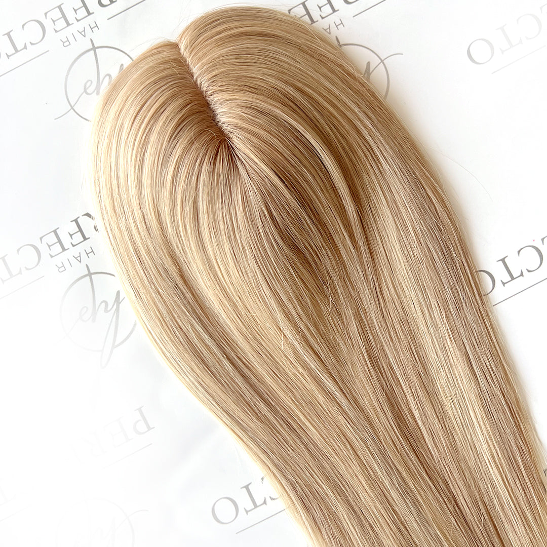 Ladies Hair Toppers 5"*6" Blonde Topper Hair Pieces for women