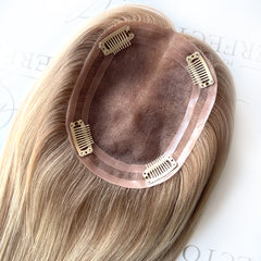 Ladies Hair Toppers 5"*6" Blonde Topper Hair Pieces for women
