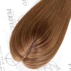 Best women's human hair toppers 4"x6" Brown Hair Topper