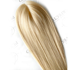 Best Women's Hair Pieces 4"x6" Mono Base Blonde Hair Toppers