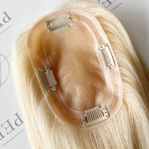 Best Women's Hair Pieces 4"x6" Mono Base Blonde Hair Toppers