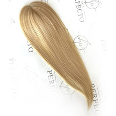 Blonde Mini Human Hair Toppers 3x2 Small Base Hair Pieces For Women