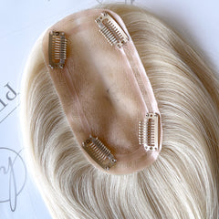 Luxury Blonde Hair Topper For Thinning Crown 3X6 Human Hair Pieces