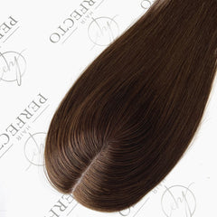 Brown Human Hair Toppers For Thinning Hair 3x6 Hair Pieces For Women