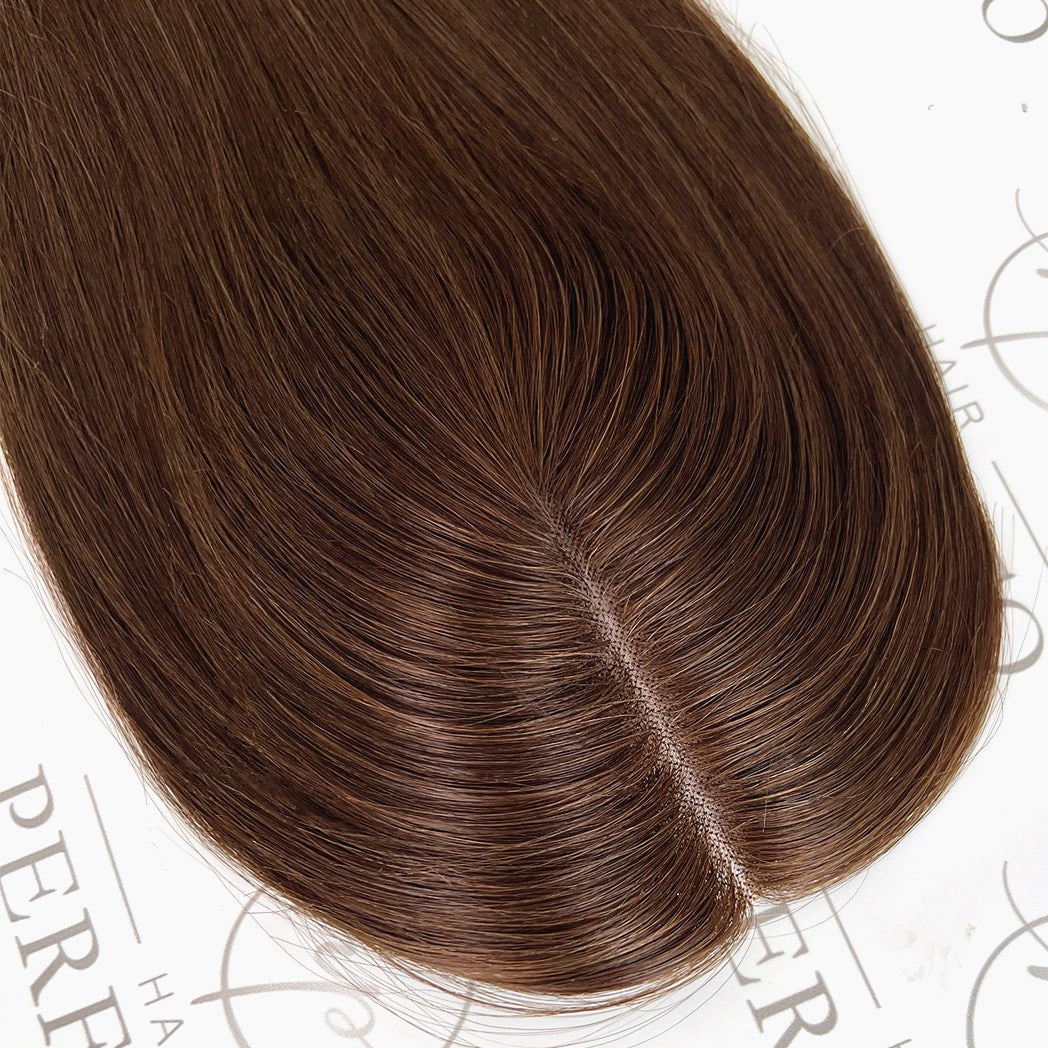 Brown Human Hair Toppers For Thinning Hair 3x6 Hair Pieces For Women