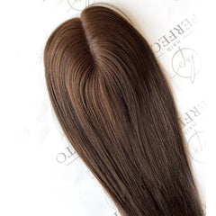 Brown Human Hair Toppers For Thinning Hair 3x6 Hair Pieces For Women
