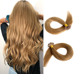 U Tip Keratin Hair Extensions #6 Double Drawn Hair | Hairperfecto