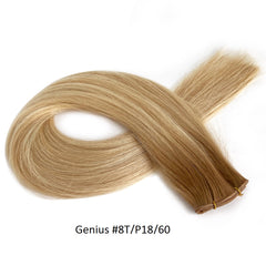 Genius Hair Wefts - 100% Remy Weft Hair Extensions #8T/P18/60| Hairperfecto