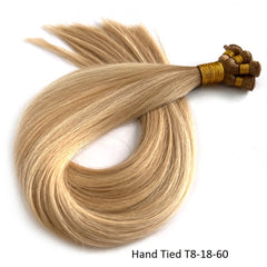 Hand-Tied Weft Extensions #T8/P18/60 Remy Hair Wefts | Hairperfecto
