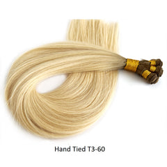 Weft Hair Extensions #T3/60 Hand Tied Remy Hair Wefts | Hairperfecto