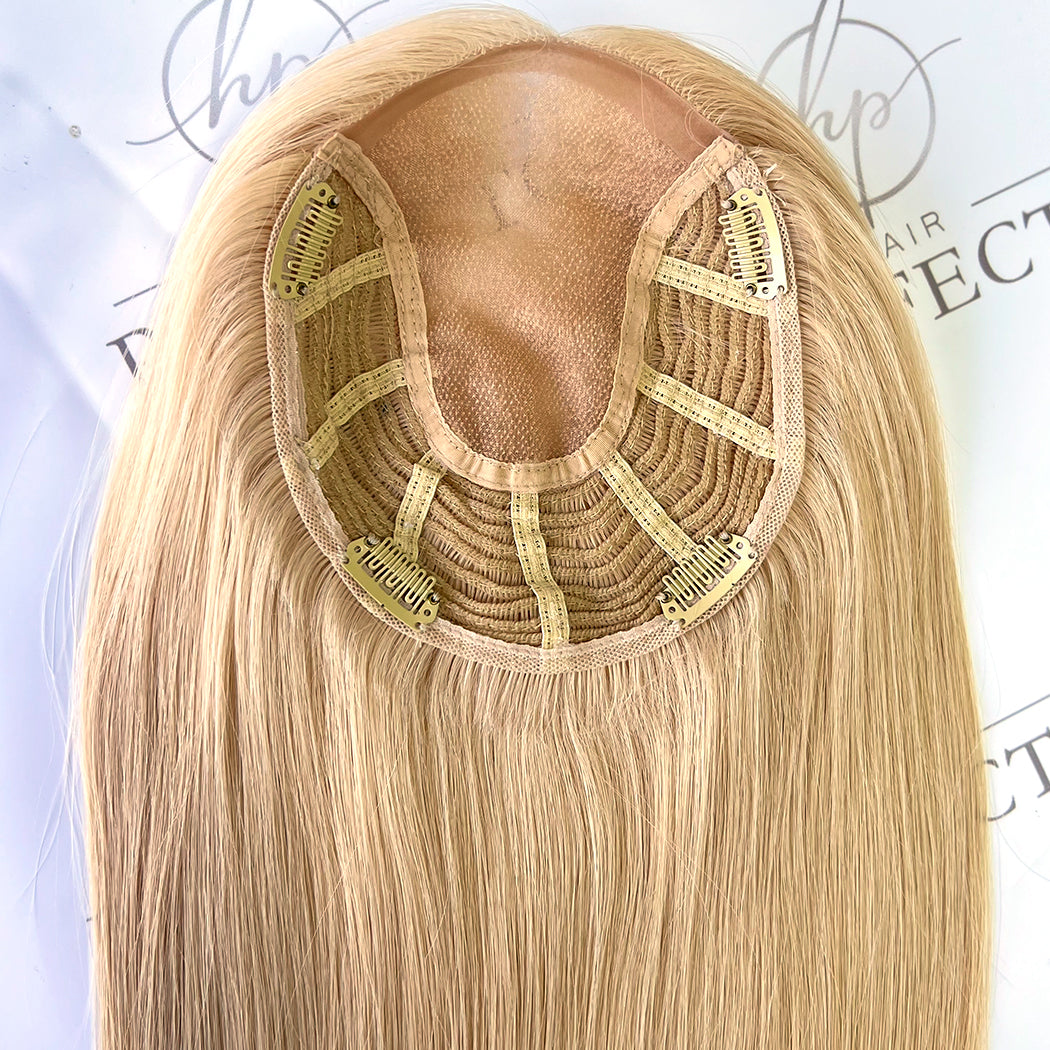 Hair Toppers 18'' #24 6''*7'' -  Hair Topper Mono Wefted Base | Hairperfecto