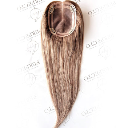 Human Hair Toppers For Thinning Hair 5X6 16Inch Mono Base Hair 