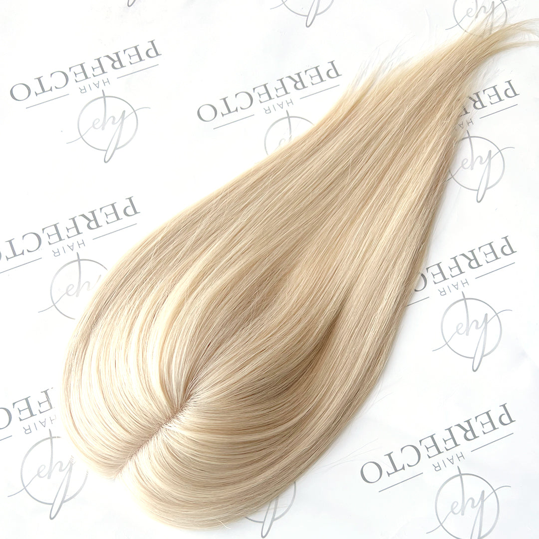Hair Toppers for Thin Hair |5* 6" Platinum Blonde Hair Toppers