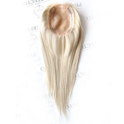 Hair Toppers for Thin Hair |5* 6" Platinum Blonde Hair Toppers