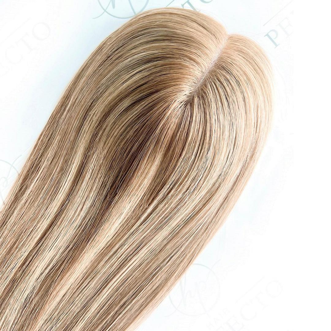 Human Hair Toppers For Thinning Hair 5X6 16Inch Mono Base Hair 