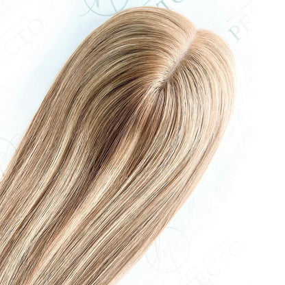 Human Hair Toppers For Thinning Hair 5X6 16Inch Mono Base Hair 