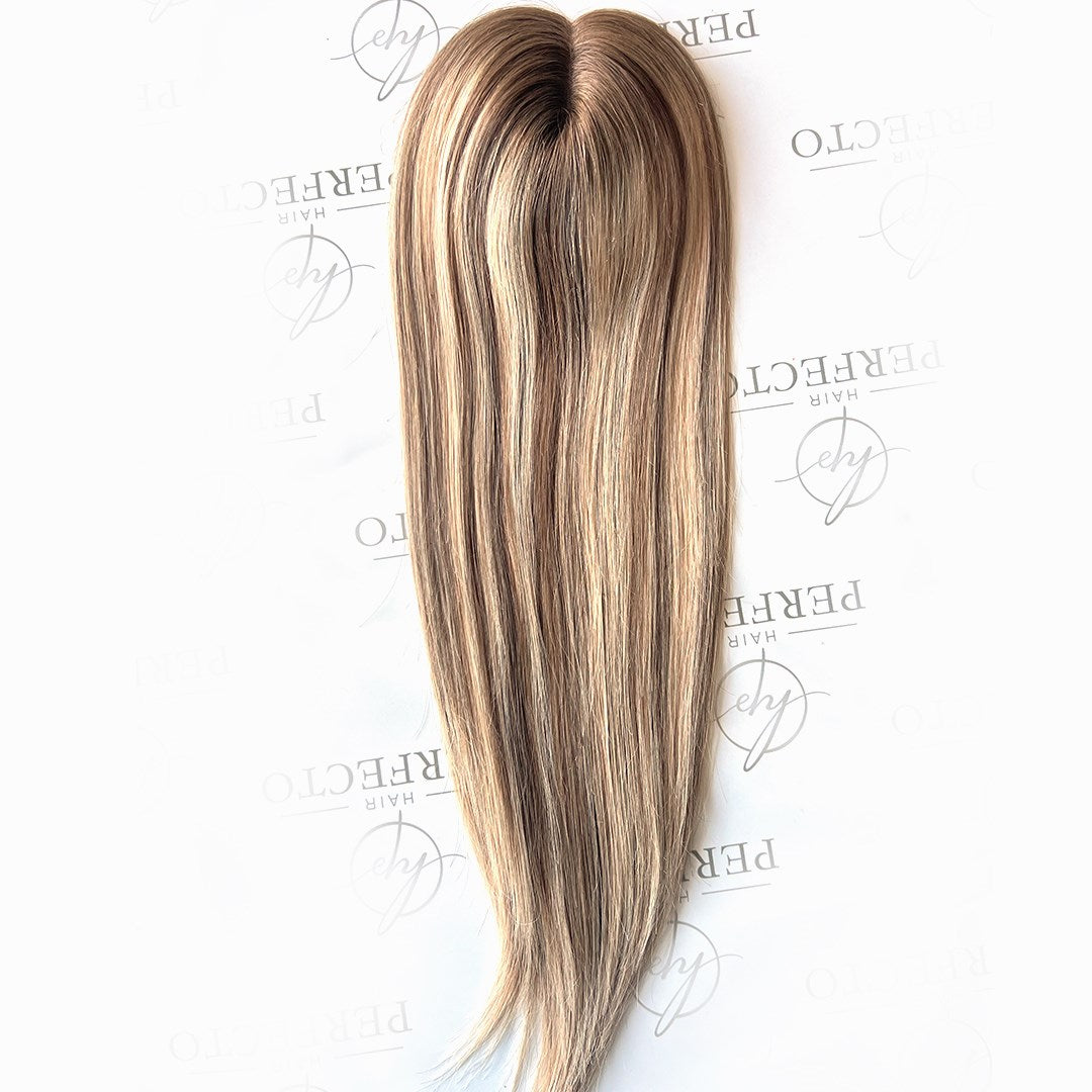 Human Hair Toppers For Hair Loss 5X6 Balayage Hair Topper