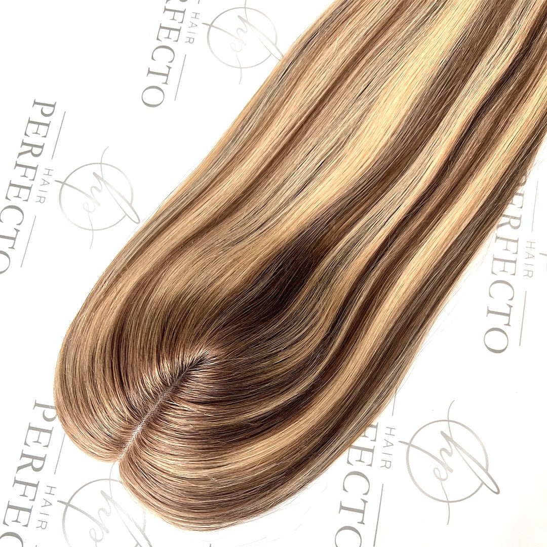 Human Hair Toppers For Hair Loss 5X6 Balayage Hair Topper