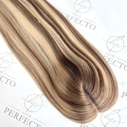 Human Hair Toppers For Hair Loss 5X6 Balayage Hair Topper