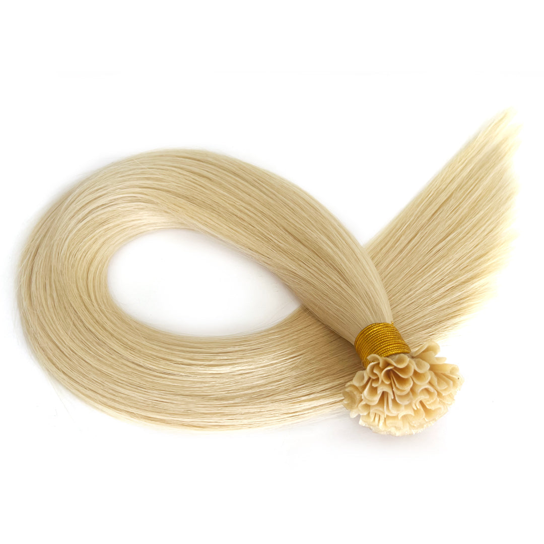 U Tip Hair Extensions Quality Keratin Hair  #613 | Hairperfecto