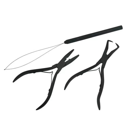 Hair Extension Beading Tool Kit Beading Tool Kit Remove Plier Set for beads (4 Piece)