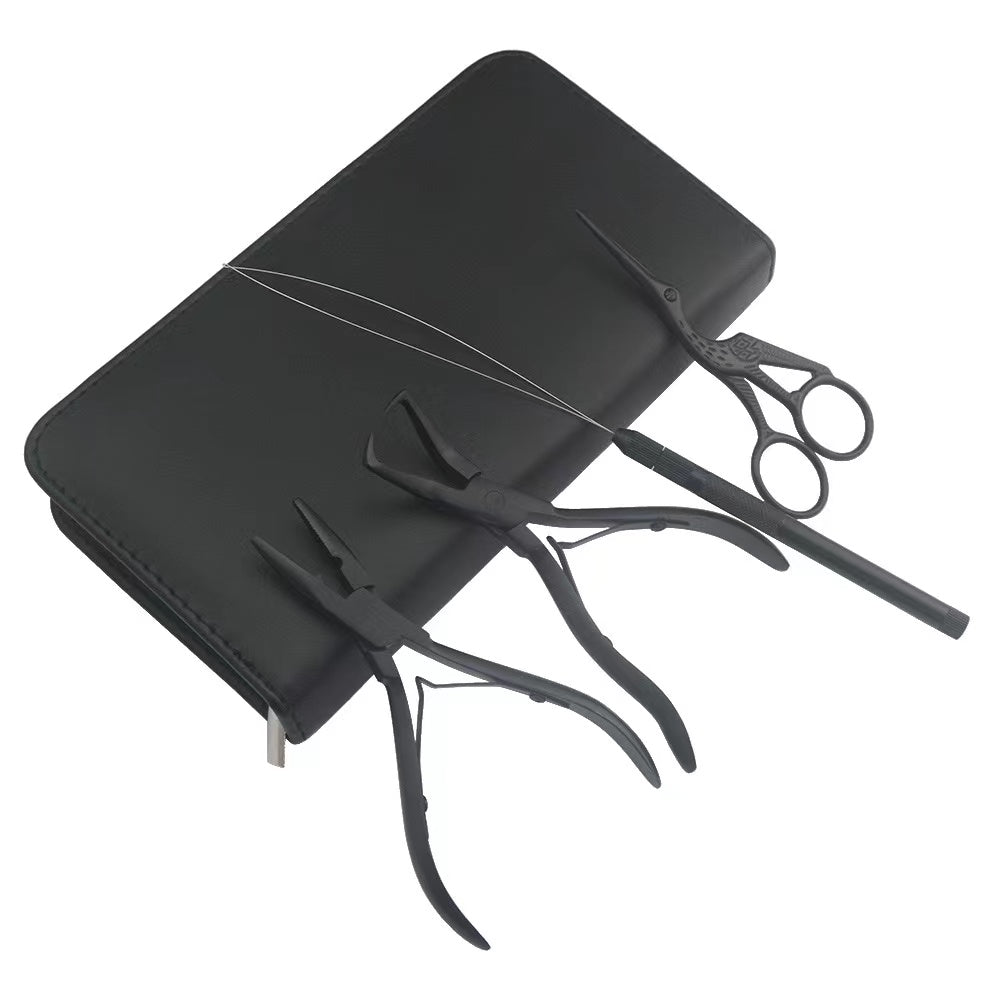 Hair Extension Beading Tool Kit Beading Tool Kit Remove Plier Set for beads (4 Piece)