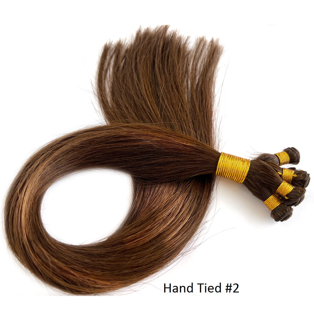Remy Hair Wefts 100% Hand Tied Extension Hair #2| Hairperfecto